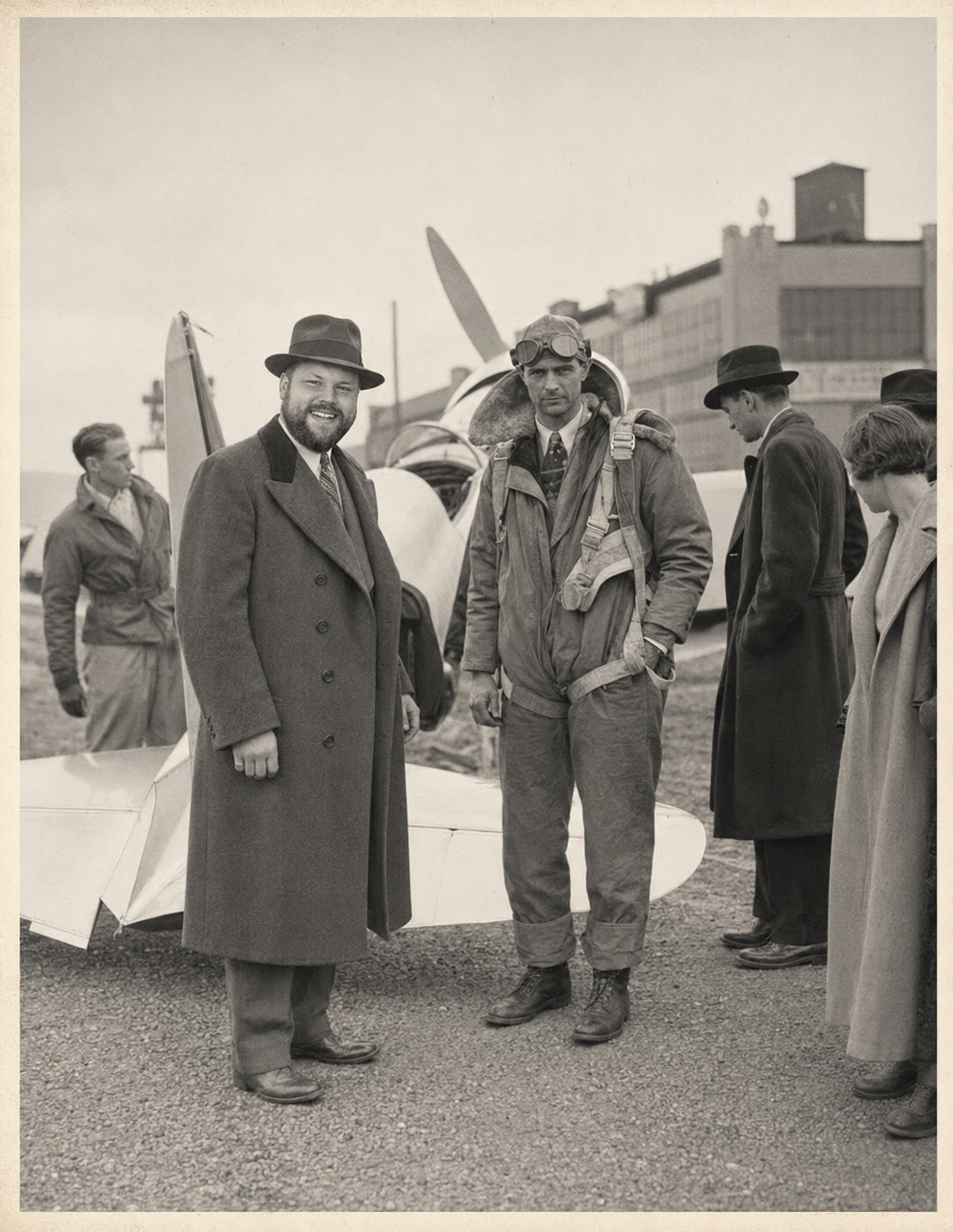 Historic aviation scene